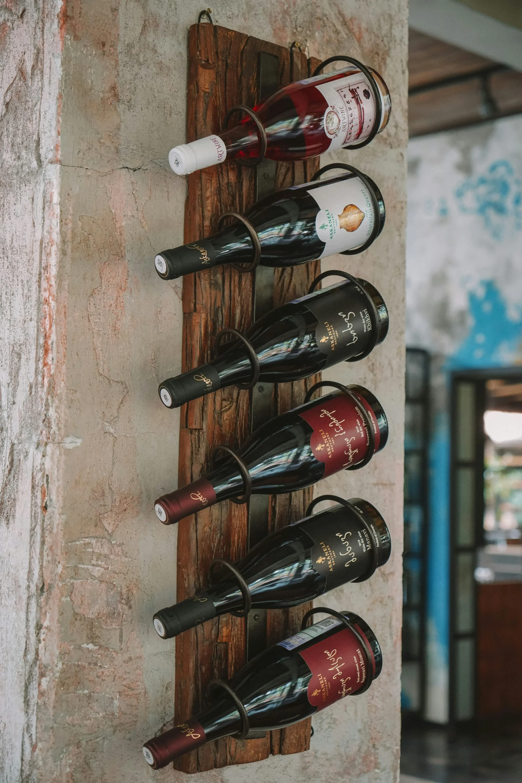 Viñedo y barricas de vino
